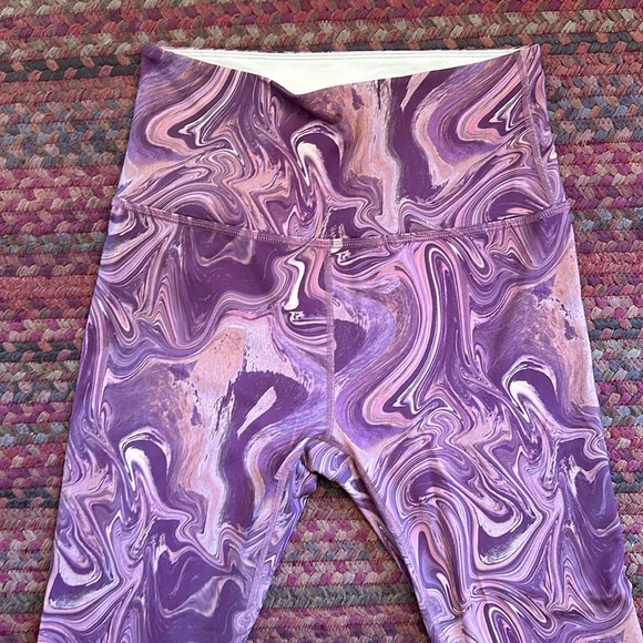 Beyond Yoga Purple Swirl Leggings - Picture 3 of 5